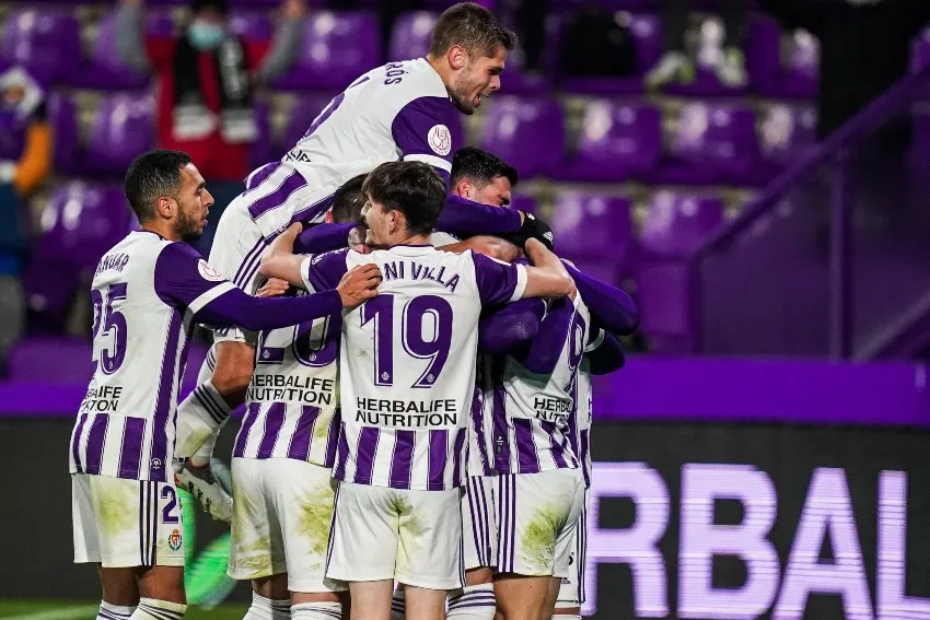 ESPECIAL Jugadores del Valladolid celebrando un gol a favor