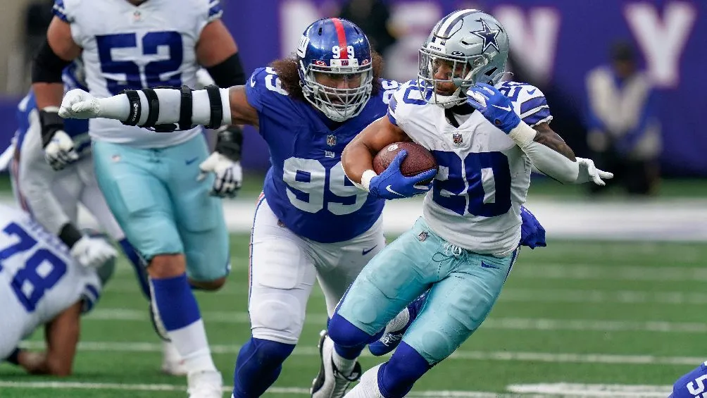 Dallas Cowboys jugando ante New York Giants en la NFL