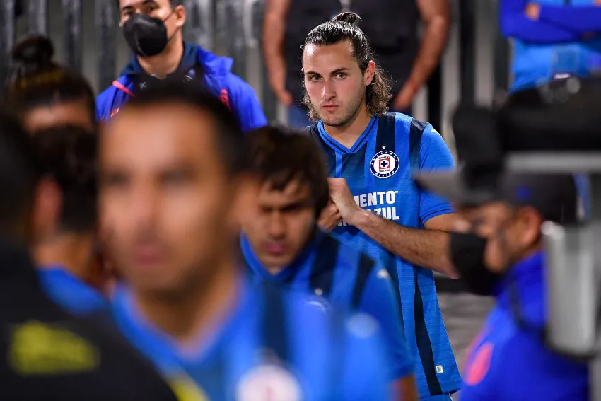 Jugadores de Cruz Azul previo a un partido de Liga MX