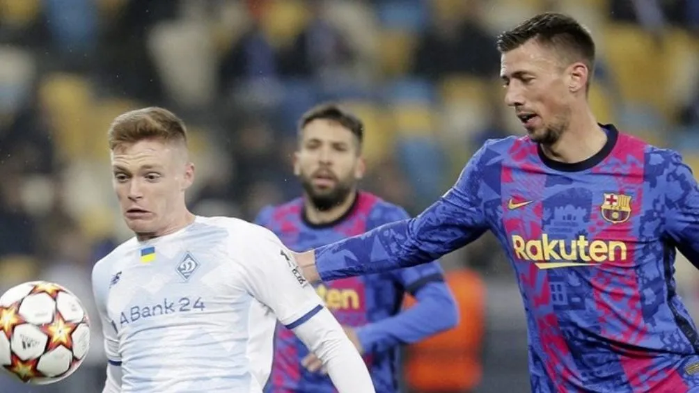 EFE Lenglet en un partido de Champions