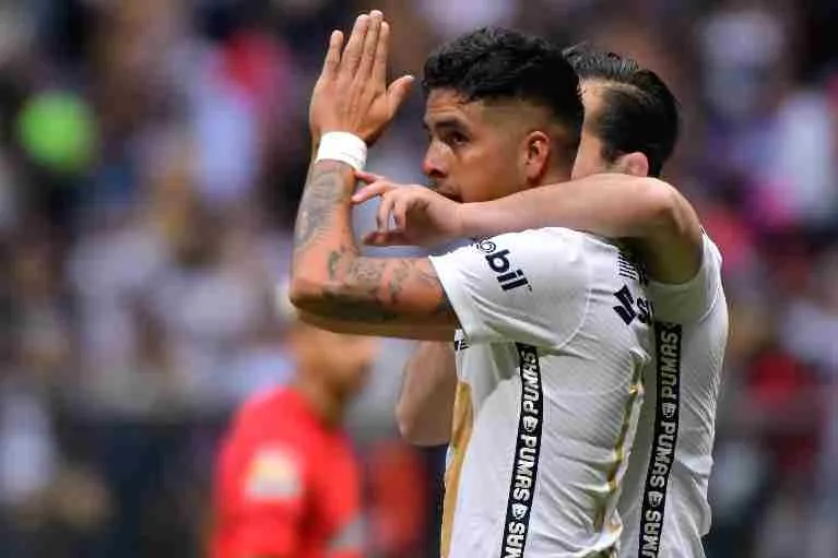 López tras anotarle al Toluca en Repechaje