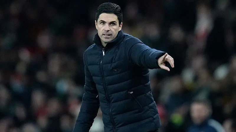 AP Mikel Arteta durante un duelo del Arsenal