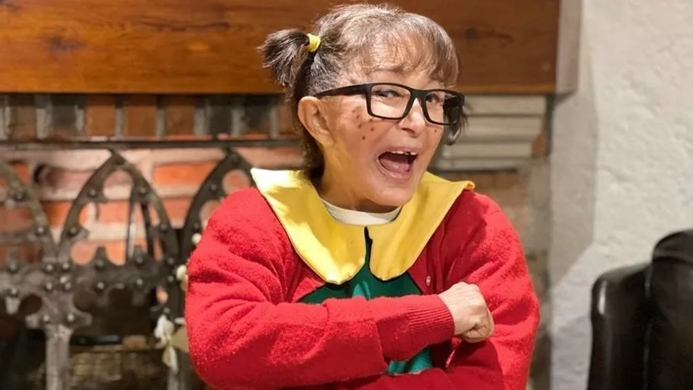 María Antonieta de las Nieves interpretando a La Chilindrina