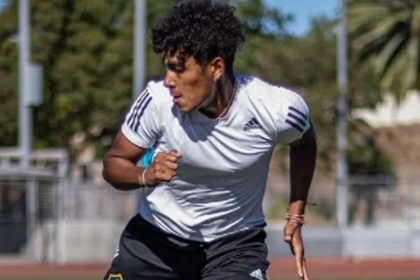 Mauricio Cuevas durante entrenamiento con el Galaxy