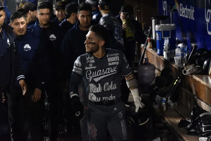 Jugadores de Algodoneros en festejo