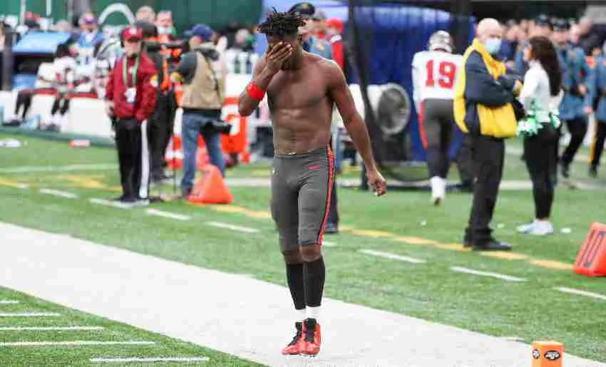 IMAGO7 Antonio Brown tras el papelón con los Bucs