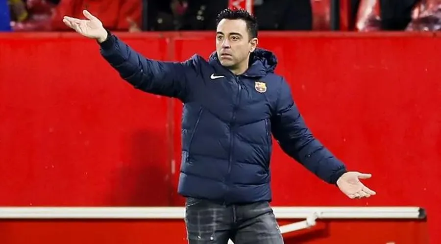 EFE Xavi Hernández en juego del Barcelona
