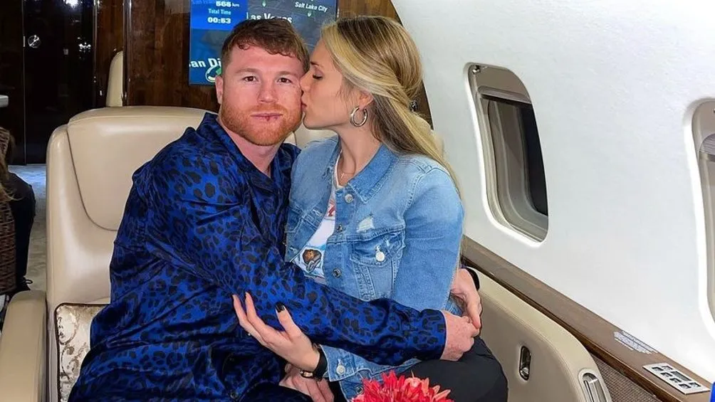 INSTAGRAM | @FERNANDAGMTZ Canelo Álvarez y su esposa Fernanda Gómez viajando