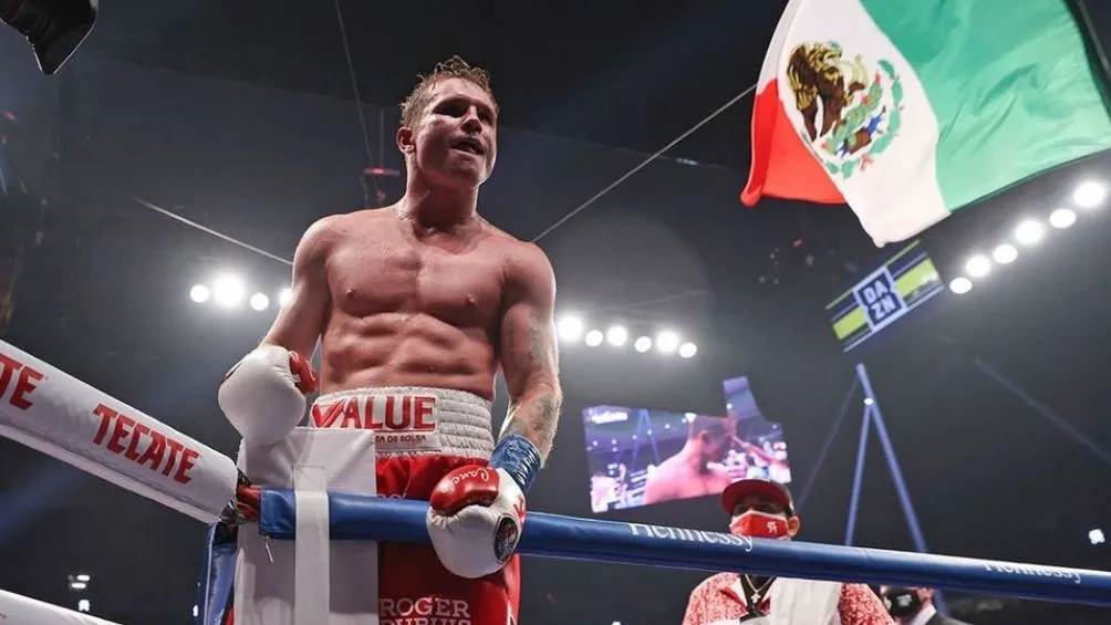 Canelo Álvarez en una pelea