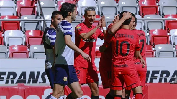 Jugadores de Toluca durante la pretemporada