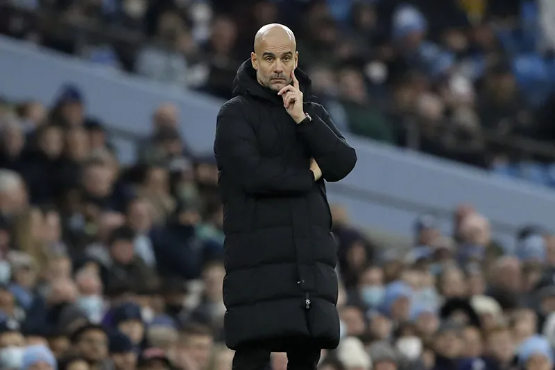 AP Pep Guardiola durante un duelo del Manchester City