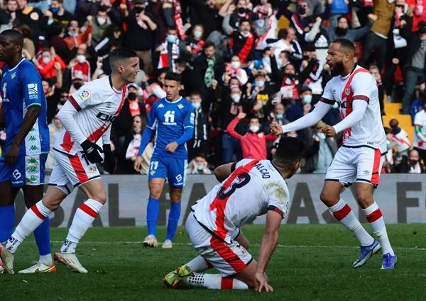 Rayo Vallecano durante partido frente al Real Betis
