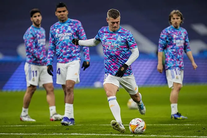 AP Toni Kroos previo a un encuentro del Real Madrid