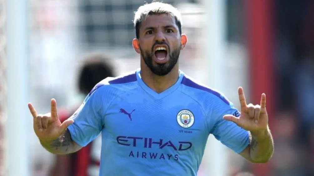 Agüero en su paso por el City