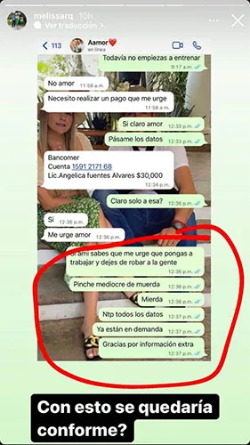 Su esposa Melissa también denunció lo ocurrido