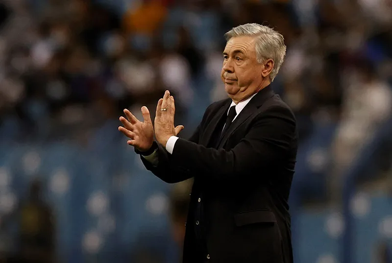 EFE Carlo Ancelotti durante un duelo del Madrid