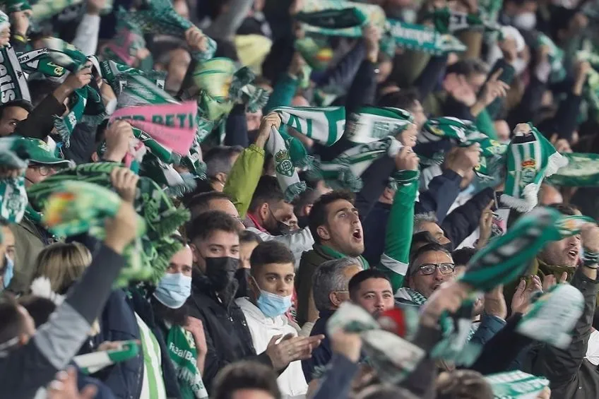 EFE Afición del Betis durante el encuentro