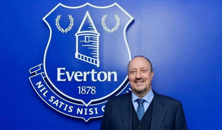 EFE Benítez al ser presentado con el Everton