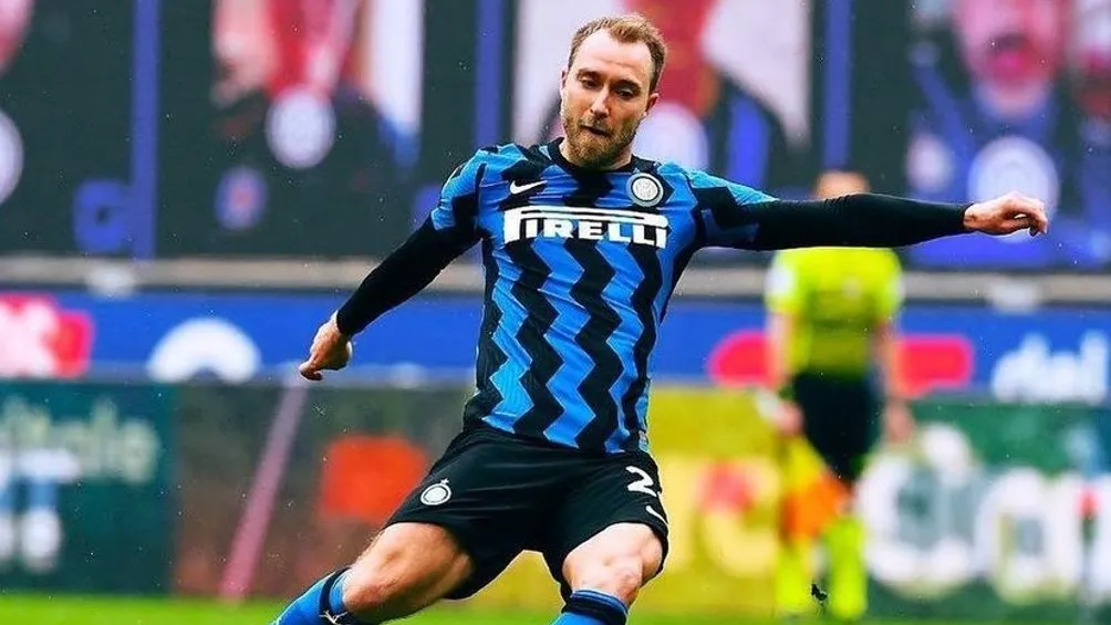 INSTAGRAM | @CHRISERIKSEN8 Christian Eriksen jugando partido con Inter de Milán en la Serie A