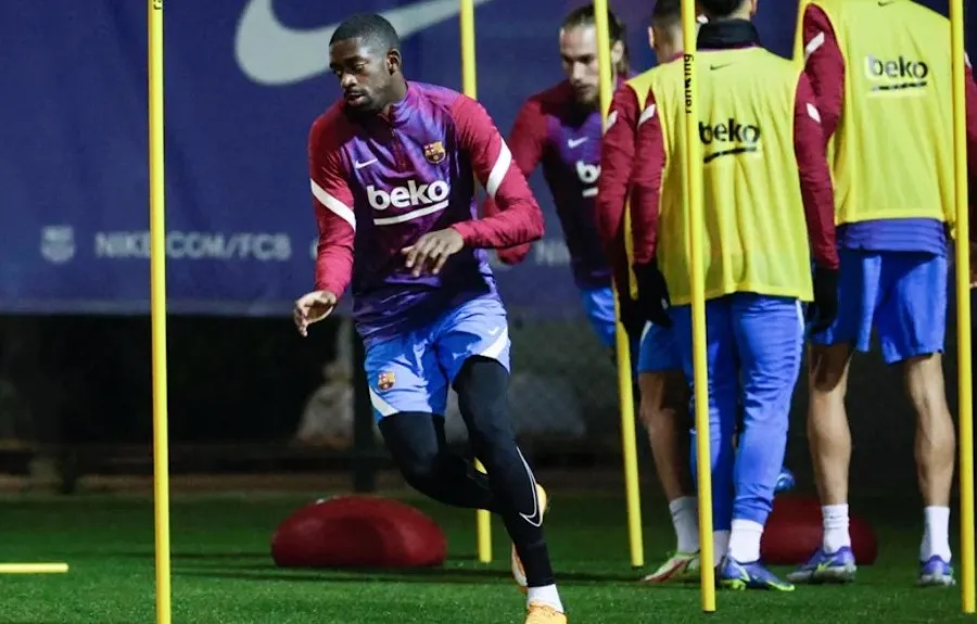 EFE El francés en entrenamiento con los blaugranas