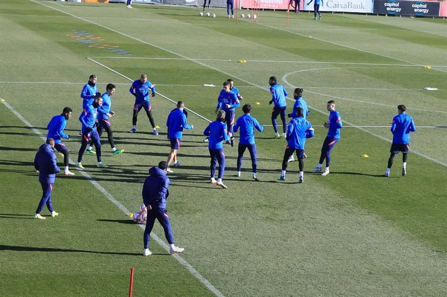 Entrenamiento del Atlético de Madrid