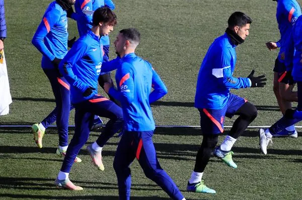 Entrenamiento del Atlético de Madrid