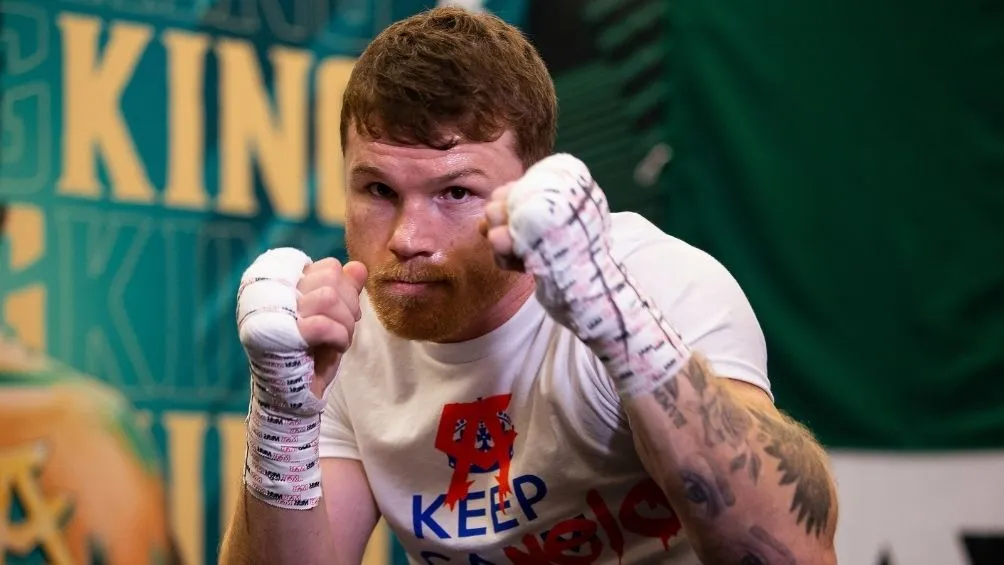 Canelo Álvarez previo a una pelea