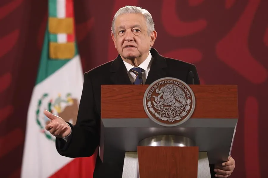 López Obrador durante su conferencia mañanera