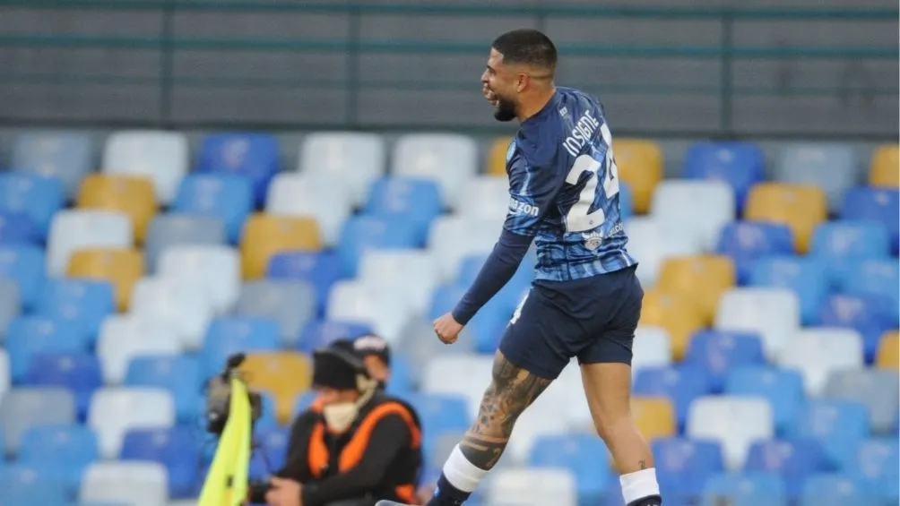 El italiano celebrando