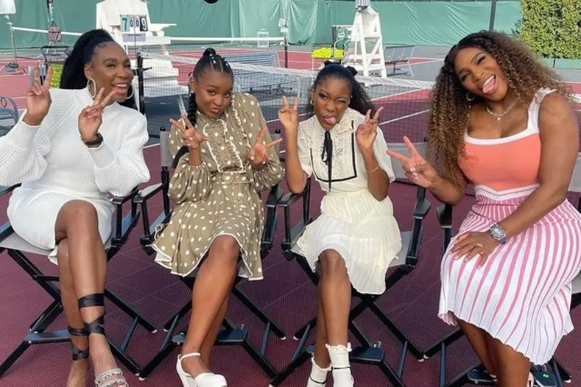 Venus y Serena Williams promocionando la película