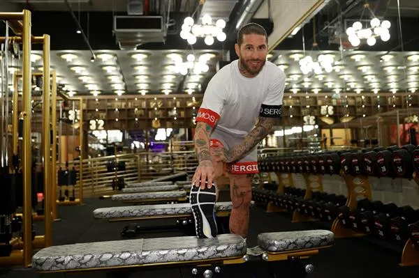 Sergio Ramos, en la apertura de su gimnasio