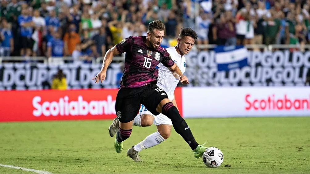 HH en un partido de la Selección
