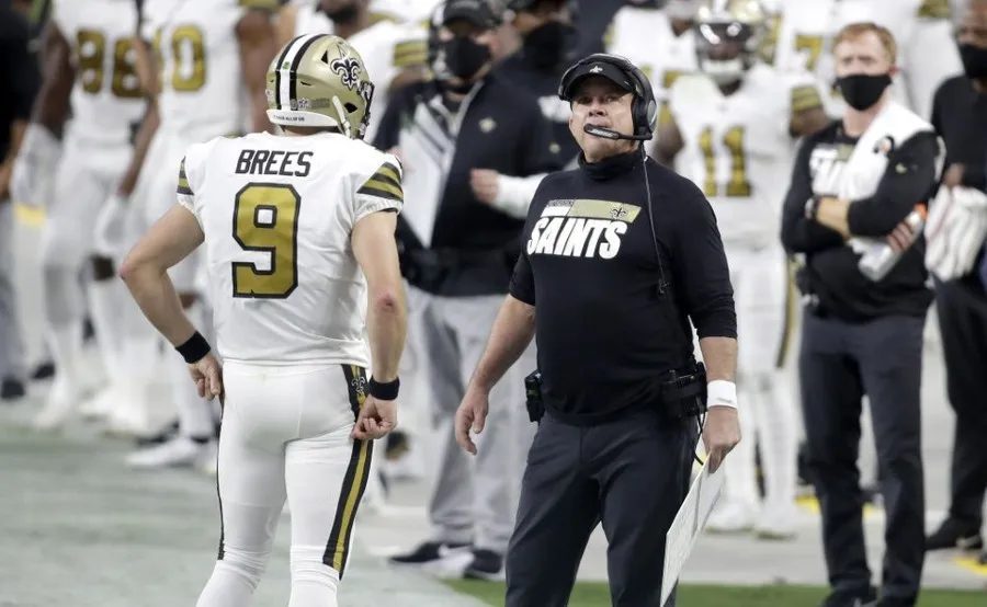 Payton con el equipo de New Orleans