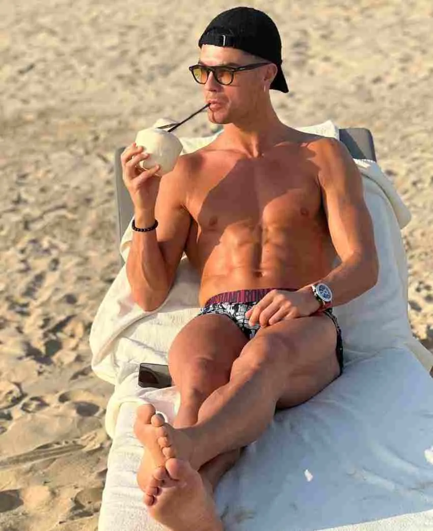 CR7 de vacaciones en Dubai