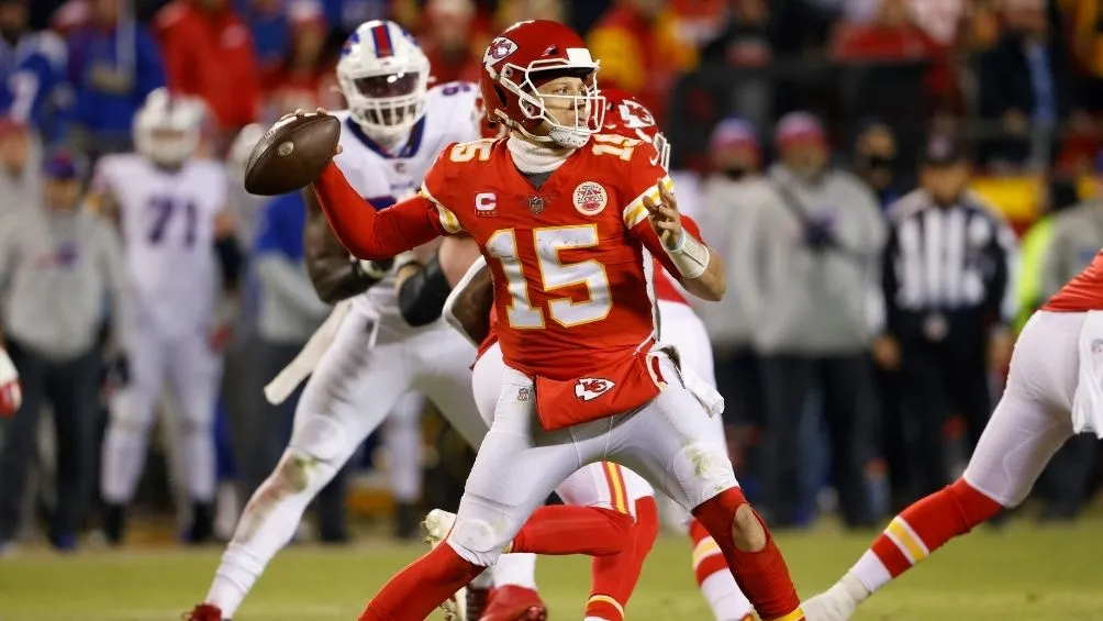 Mahomes en partido con Kansas City