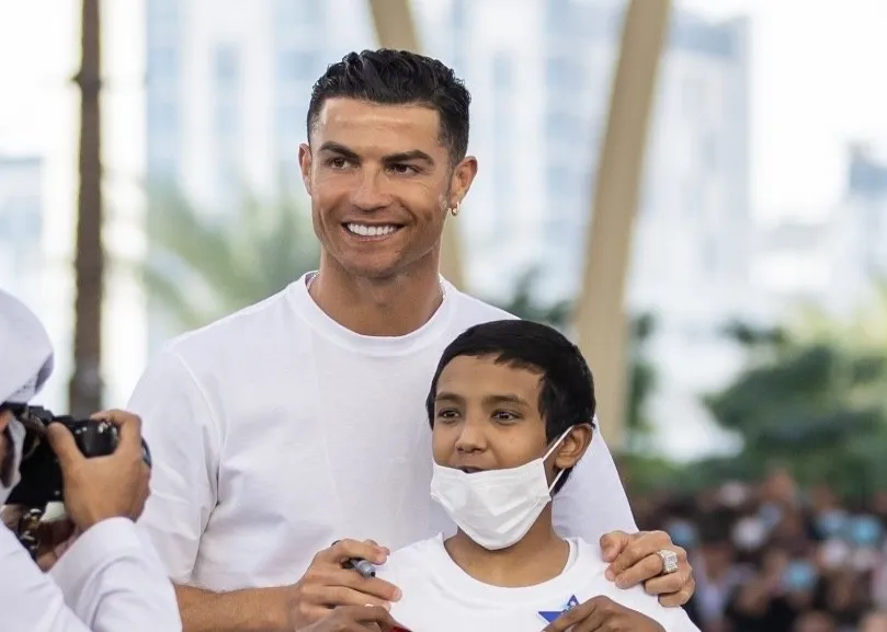 Cristiano en un encuentro exclusivo de Make-a-Wish Foundation