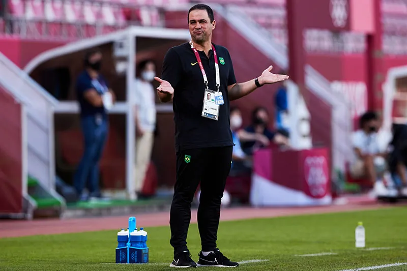 André Jardine durante un duelo de Brasil