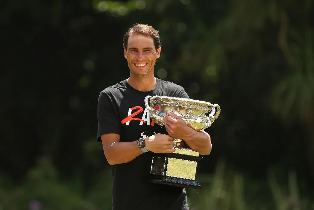 Nadal en la Casa del Gobierno de Australia, en Melbourne
