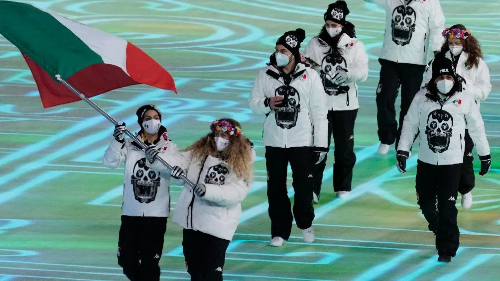 Delegación Mexicana en la inauguración de los Juegos Olímpicos