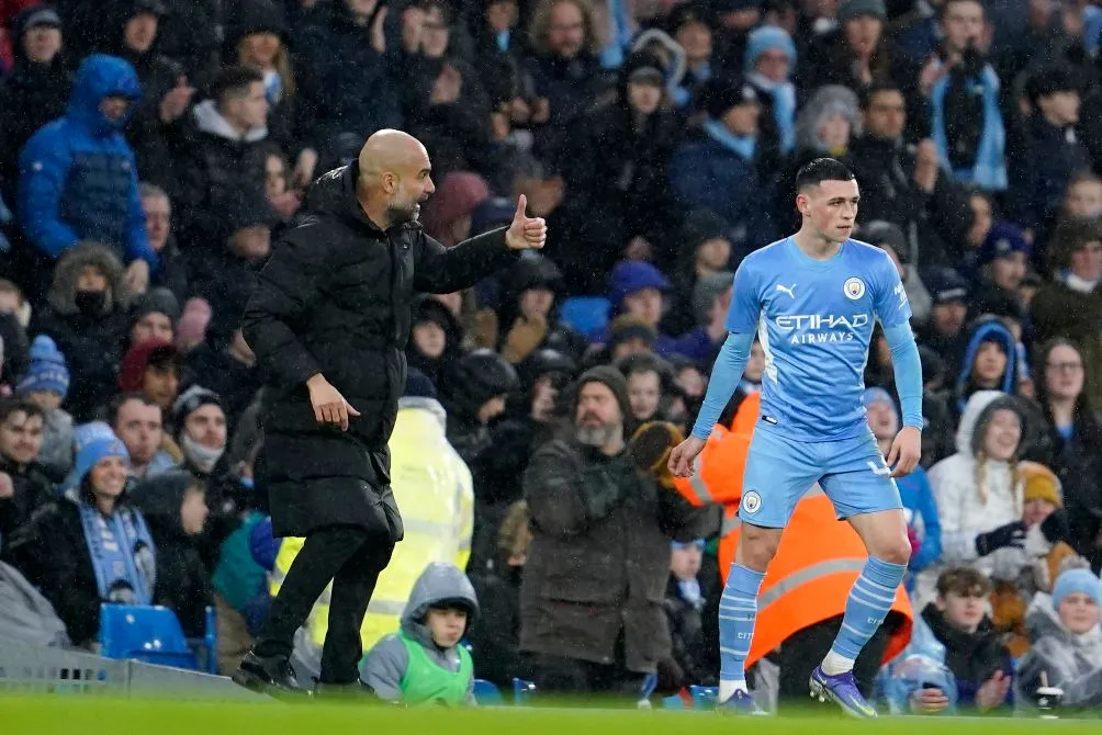 Guardiola y Foden, en FA Cup