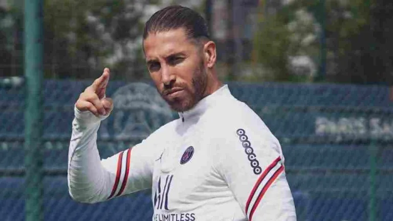 INSTAGRAM: @sergioramos Sergio Ramos en un entrenamiento con PSG