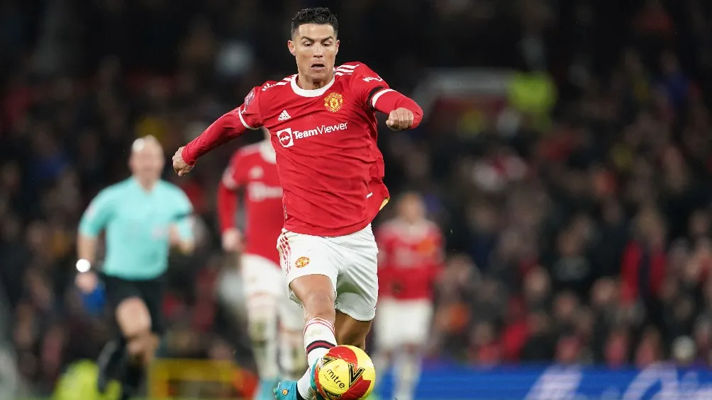 AP Cristiano Ronaldo jugando partido con el Manchester United