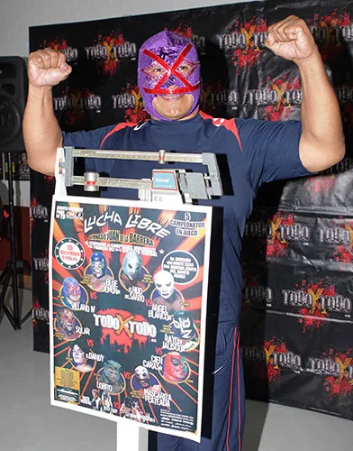 El Villano IV previo a una función