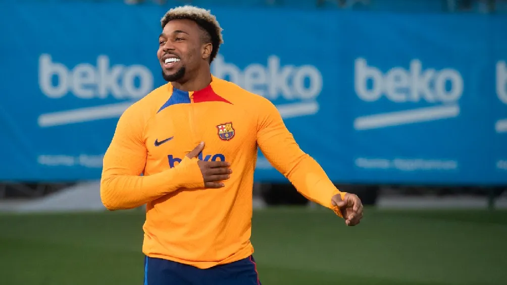 TWITTER | @ADAMATRD37 Adama Traoré entrenando con el Barcelona