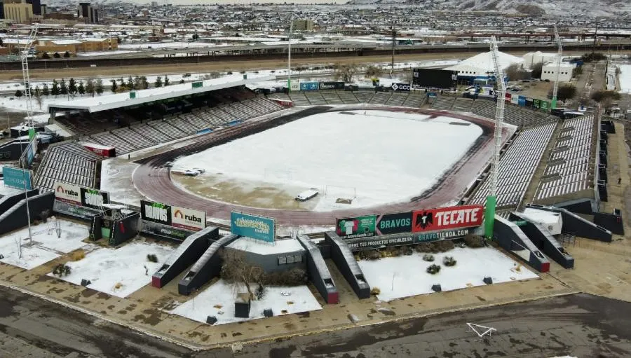 El Olímpico Benito Juárez con nieve