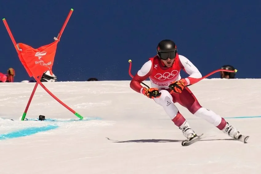 AP Matthias Mayer finalizando la competencia