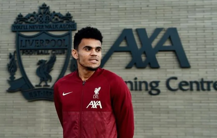 Luis Díaz con el Liverpool