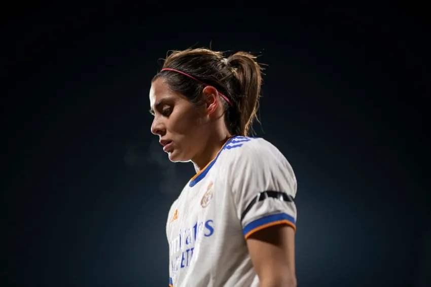 TWITTER @KentiRobles Kenti Robles en un partido del Real Madrid