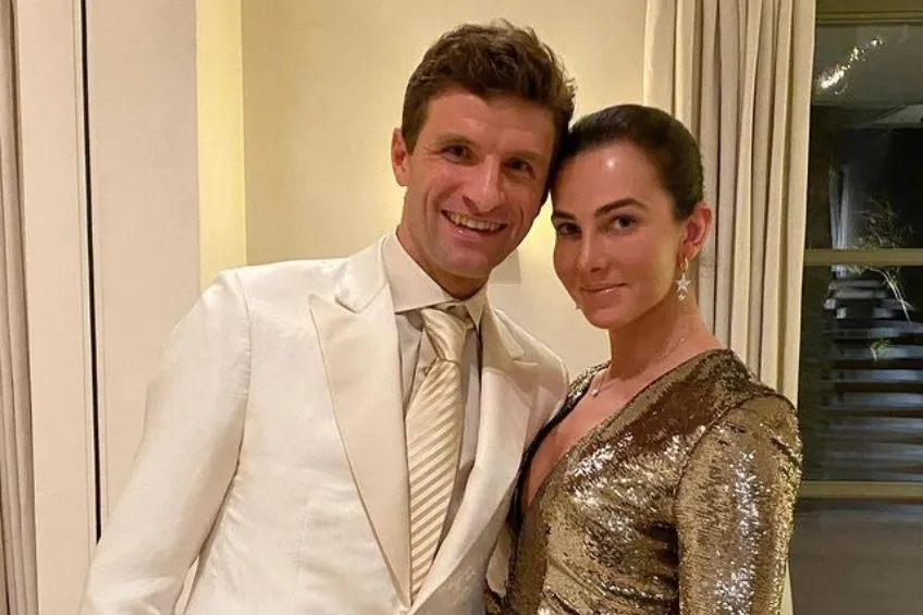 Müller y su esposa en Año Nuevo