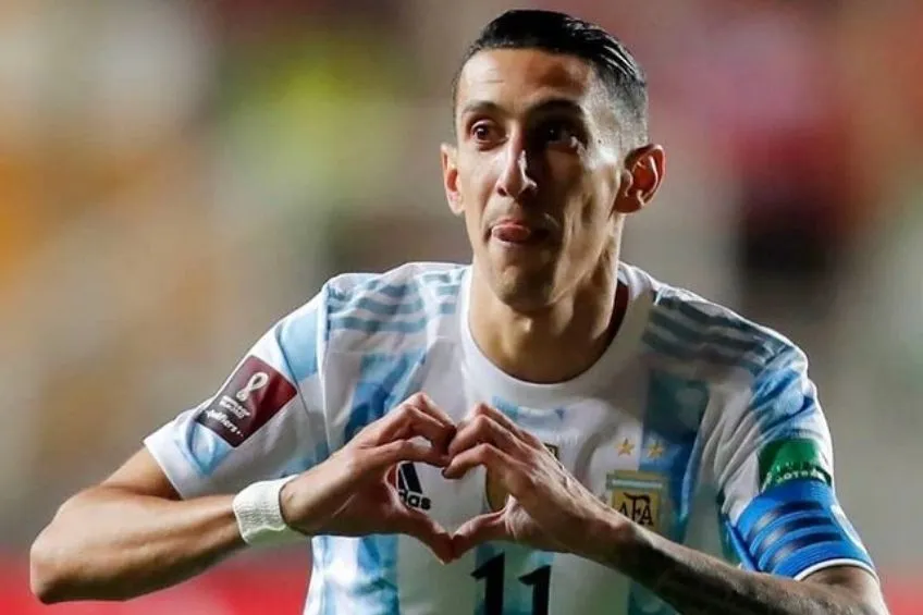 INSTAGRAM: @angeldimariajm Ángel Di María festejando un gol con Argentina